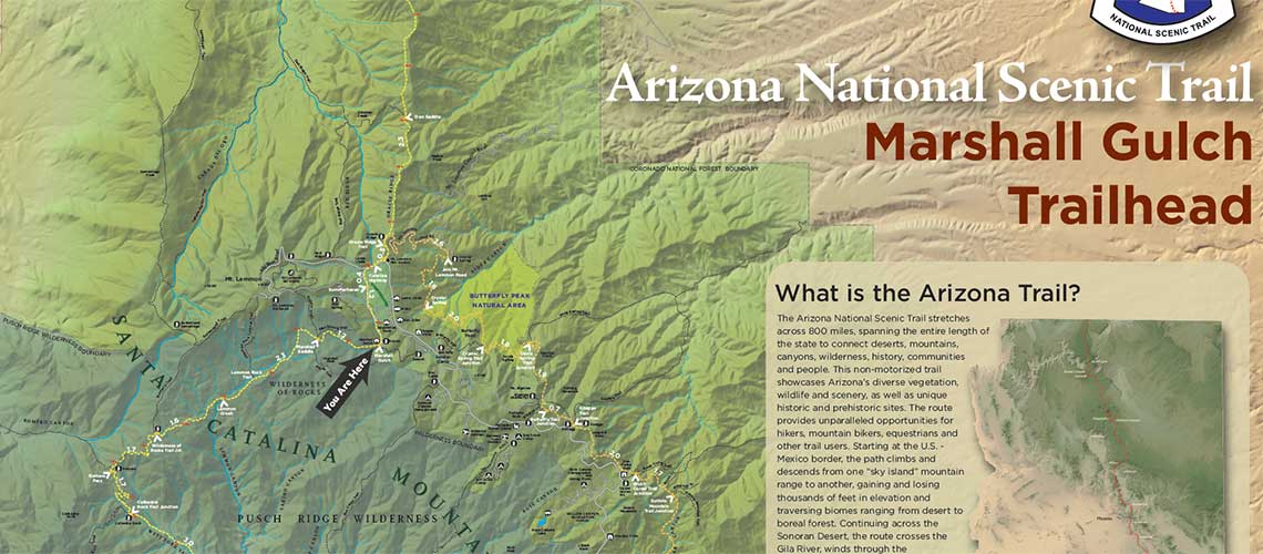 Arizona Trails kiosk map