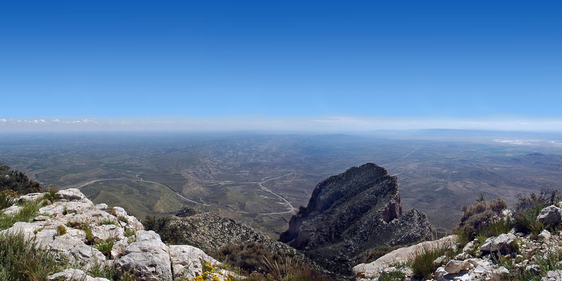 view from Guadalupe Peak