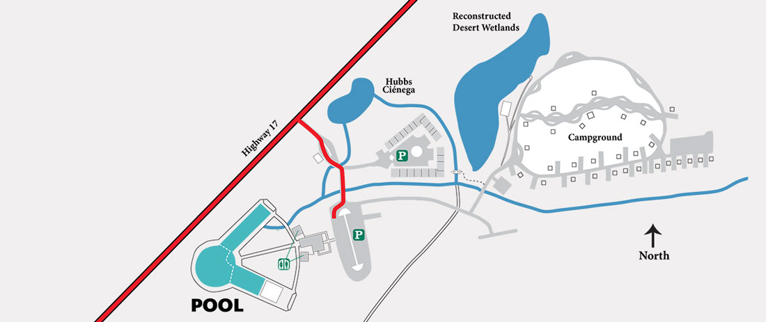 Map of Balmorhea pool area